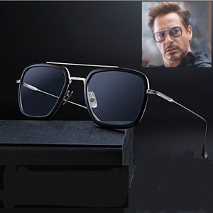 Square Iron Man Tony Stark Sunglasses Flight 006 Style Robert Downey jr Avengers Glasses Anti-Blue Light zonnebril heren