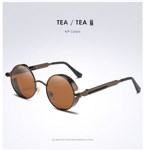 2020 Round Metal Polarized Sunglasses