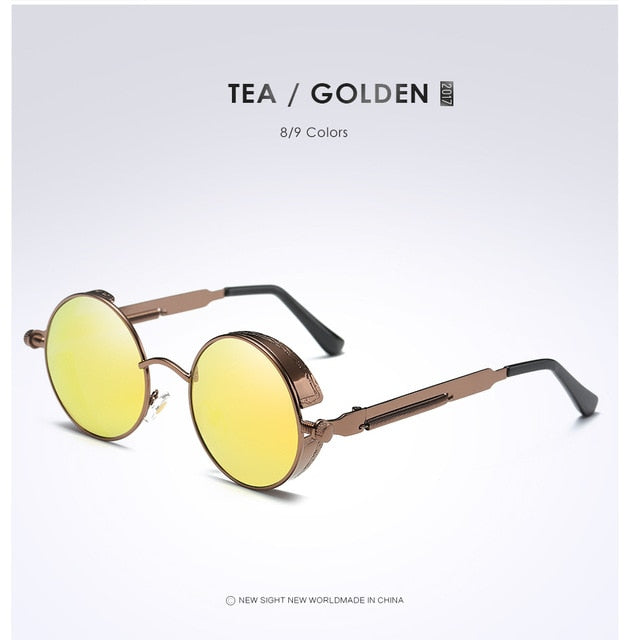 2020 Round Metal Polarized Sunglasses