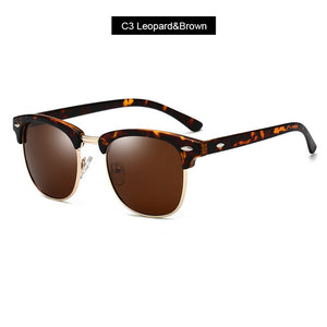 Higodoy Retro Classic Gentle Vintage Round Oversized Sunglasses Men