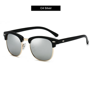 Higodoy Retro Classic Gentle Vintage Round Oversized Sunglasses Men
