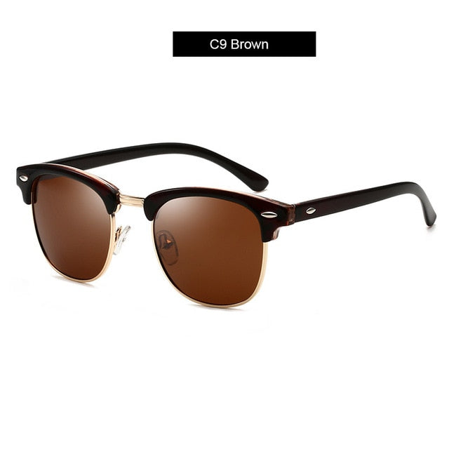 Higodoy Retro Classic Gentle Vintage Round Oversized Sunglasses Men