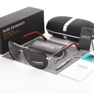 BARCUR Aluminum Magnesium Men's Sunglasses