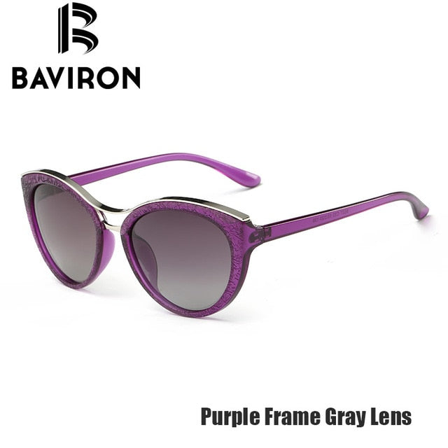 Sunglasses Women White Frame Gradient Polarized