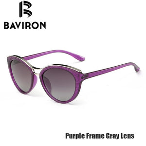 Sunglasses Women White Frame Gradient Polarized