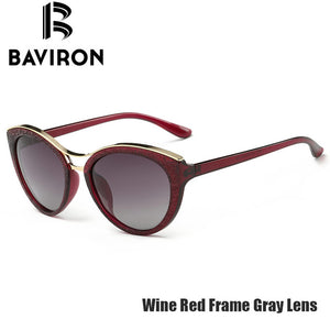 Sunglasses Women White Frame Gradient Polarized